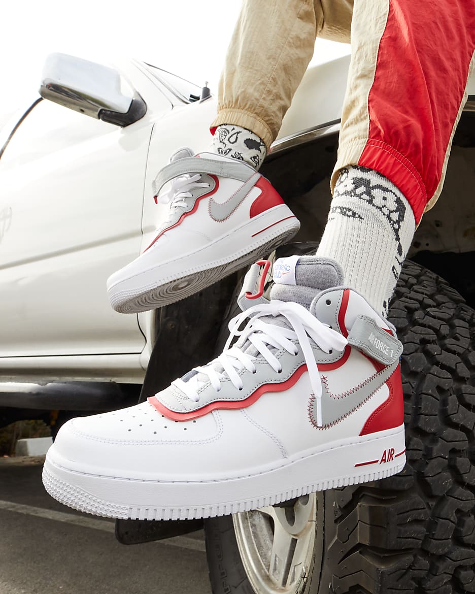 Nike fashion air force 1 blanco con rojo